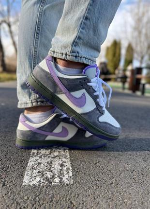 Sb dunk low x otomo katsuhiro grey beige purple7 фото