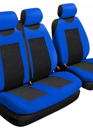Чехлы майки на сиденья авто beltex 2+1 тип b без подголовников синие автомайки универсальные (54410)