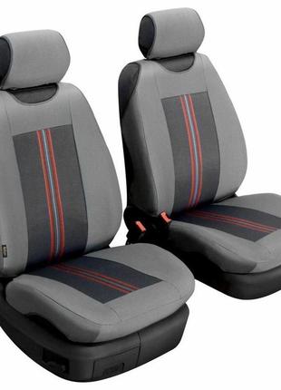 Чехлы майки на сиденья авто передние универсальные beltex comfort авточехлы без подголовников серые (51110)