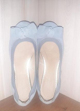 Замшевые балетки