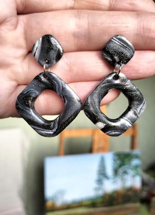 Серьги ручной работы из полимерной глины