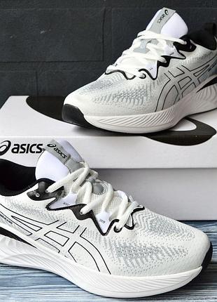 Asics gel cumulus 25 кроссовки кеды мужские акс белые весенние летние низкие топ качество текстильные сетка легкие