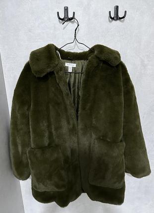 Зелена шубка topshop