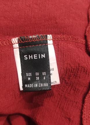 Shein сукня бордового кольору2 фото