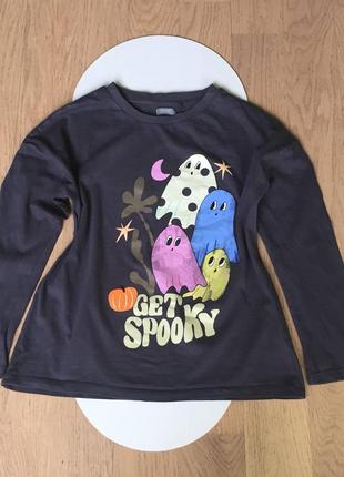 Реглан кофта лонгслив next с привидениями/унисекс??