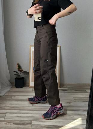 Трекинговые брюки женские теплые темные мамут маммут mammut women woman