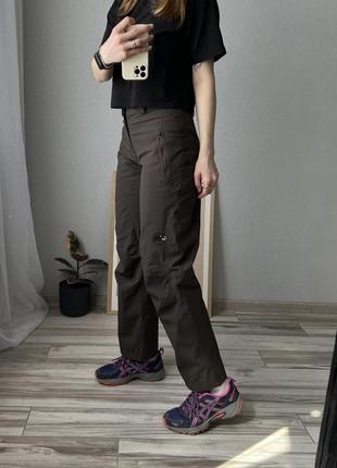 Трекинговые брюки женские теплые темные мамут маммут mammut women woman5 фото
