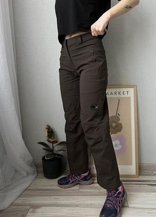 Трекинговые брюки женские теплые темные мамут маммут mammut women woman7 фото