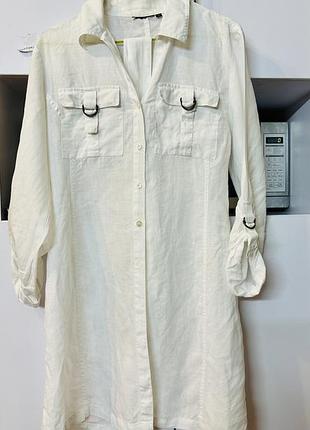 Сукня сорочка із 100% льону essentiel