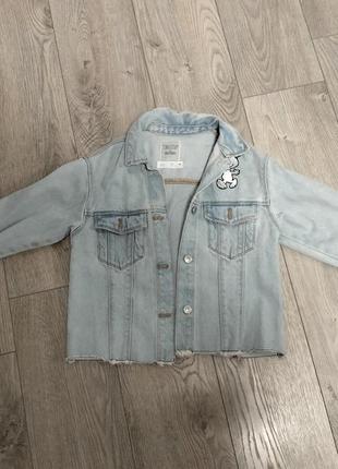 Продам детский джинсовый пиджак zara 2