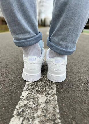 Nike dunk low white6 фото