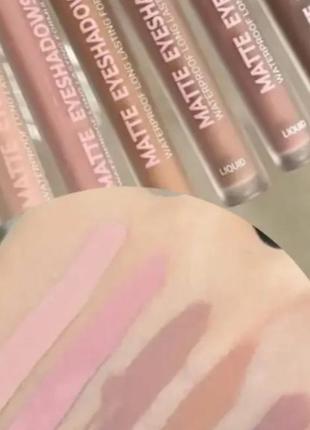 Тени жидкие для век matte eyeshadows bless beauty 2.5 мл