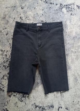 Брендові джинсові шорти бріджі з високою талією XXS / 40, 12 розмір.
