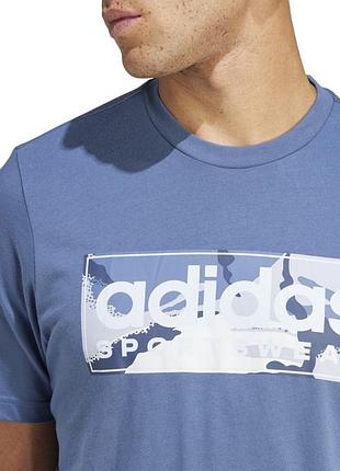 Футбирка из хлопка adidas с камуфляжным принтом
