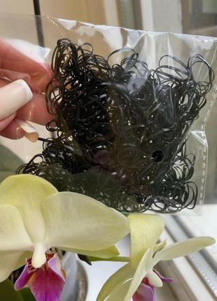 2000 шт резенка для волос тоненькая тропика силиконовая маленькая