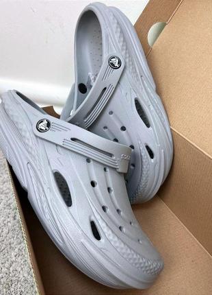 Крокси сабо унісекс crocs off grid clog grey чоловічі жіночі сабо крокси новинка новинка