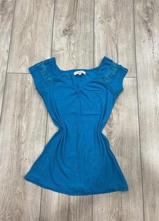 Футболка синя bershka m