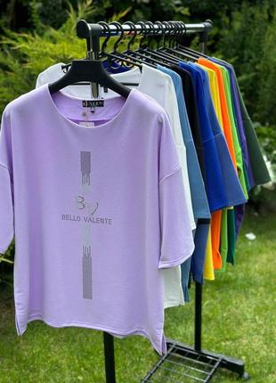 Стильна повсякденна туніка із трикотажу двонитки батал з принтом, кофта жіноча батал / 52-54, 56-58, 60-62, 64-66 / мод 3643