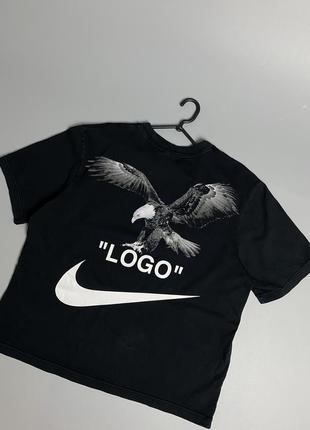Оригінал футболка nike off white original t-shirt collaboration style premium luxury стильна