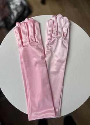 Перчатки длинные атласные. желтый, синий, черный, белый, серебро, вишня, фуксия, сирень, фиолетовый, розовый, шампань, красный