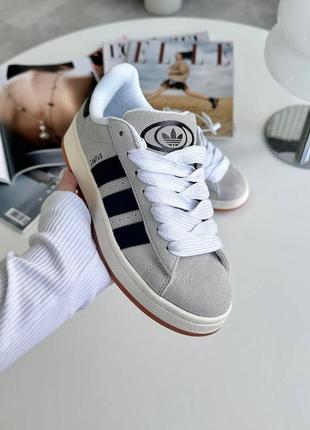 🔥кросівки жіночі adidas campus crystal white black🔥