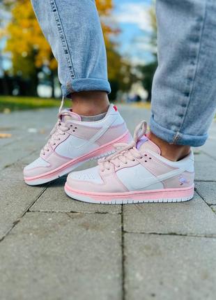 Nike dunk low pink bird7 фото