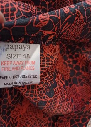 Красива легка сукня в принт papaya8 фото