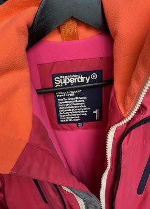 Лыжная горнолыжная куртка зимняя superdry сноубордическая8 фото