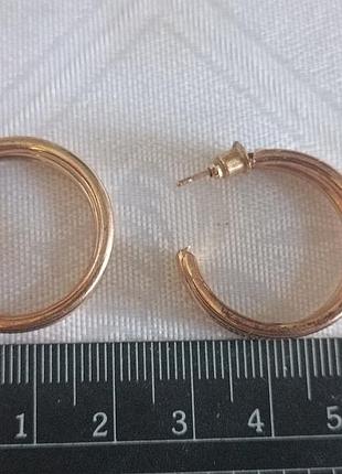 Сережки пусети півкільця 3