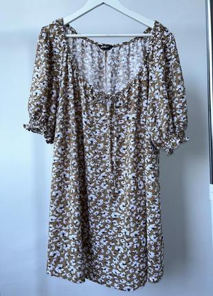 🔥знижка др 30.06🔥блуза батал натуральна у квіти батальная блузка с вискозы в цветочный принт yours