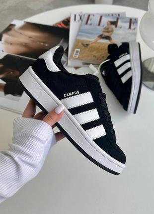 Adidas campus black жіночі кросівки2 фото