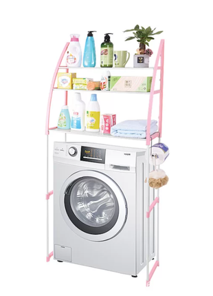 Підлогова стійка органайзер на пральну машину надбудова міцна для ванних кімнат