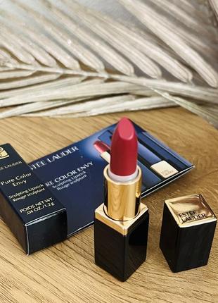 Оригінал estée lauder pure color envy sculpting lipstick помада 420 rebellious rose4 фото