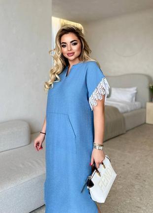 Стильна довга легка сукня,  плаття креп максі довжини, великі розміри6 фото