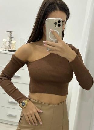 Zara асимметричная кофточка размер s