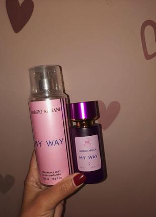 Спрей для тіла+аромат 58 мл giorgio armani my way