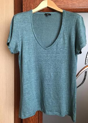 Massimo dutti футболка льон2 фото