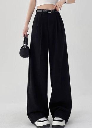 Трендові жіночі базові брюки палаццо6 фото