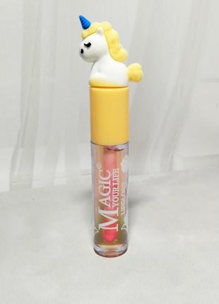 Детский блеск-тинт для губ magic your life сute tints lip oil.
