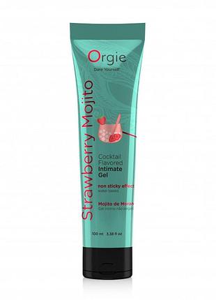 Лубрикант - orgie lube tube cocktail strawberry mojito, 100 мл 18+