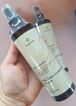 Лікувальний спрей-тонік проти випадання волосся hair loss control bogenia, 250 мл