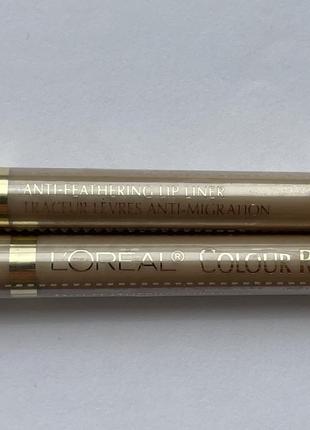 Олівець для губ loreal colour rich creamy anti-feathering lip liner5 фото