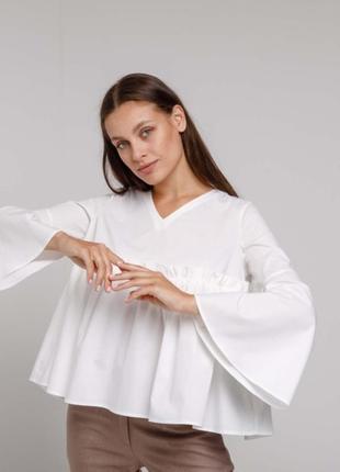 12(40)м, boohoo, роскошная белая блузка с воланами, новая