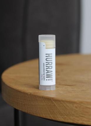 Бальзам для губ hurraw unscented lip balm spf15 4,8 г