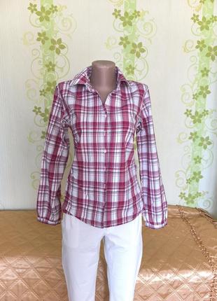Рубашка в клетку с отстегивающимся воротником
