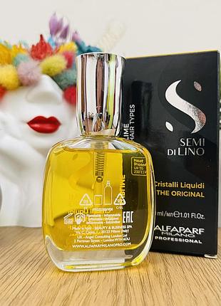 Оригинальный жидкие кристаллы для волос alfaparf semi di lino sublime cristalli...
