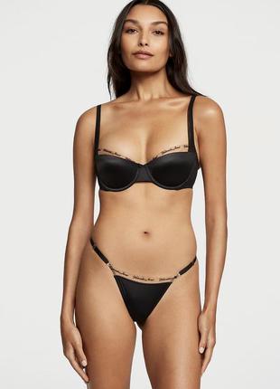 Комплект білизни чорний victoria’s secret (вікторія сікрет), оригінал