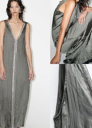 Zara розкішна сукня lз віскозного шовку imited edition