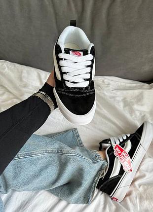Кеди vans knu old school black / white  premium3 фото