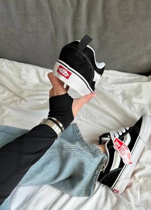 Кеди vans knu old school black / white  premium4 фото